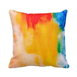 "Running Colors" JTG Art Pillow - Decorative Pillows