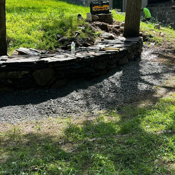 Stone Work, Gravel Area & Chimney Repair Project