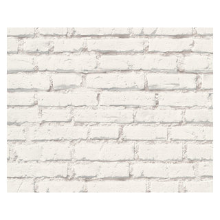 Modern Non-Woven Brick Wallpaper For Accent Wall - Essentials Wallpaper