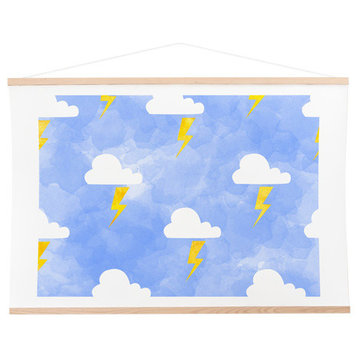 Hello Sayang Thunderstorm Art Print and Hanger, 30"x40"