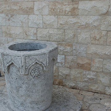 Stone Floor – Antique, Reclaimed Limestone ‘hexagon’ tiles & Pavers