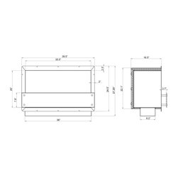 Ignis Ethanol Fireplace Inserts / Fireboxes FB200-S - Indoor Fireplaces