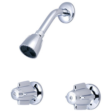 Central Brass 80926 Double Handle Shower System - Polished Chrome