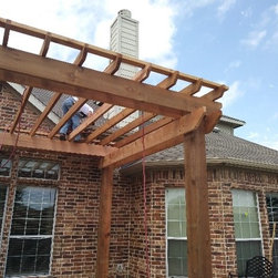 CEDAR PERGOLA with a custom stain - Products