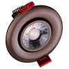 3" LED Gimbal Recessed Downlight, Oil-Rubbed Bronze, 3000k