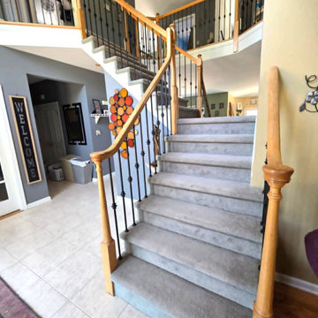Stair Railing Baluster Replacement