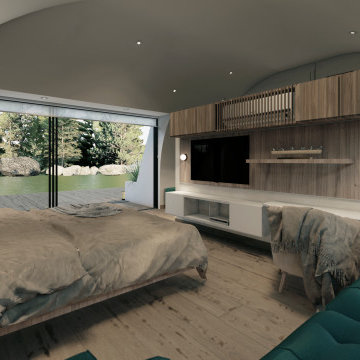 Double Modular Cabin Interior
