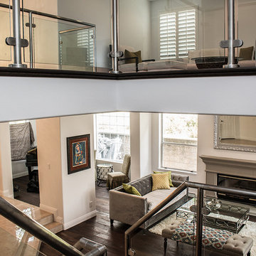 Glendale - Glass Railing Loft Addition