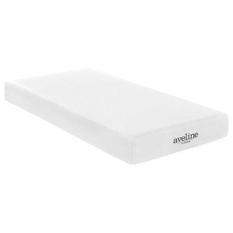 Modway Bedroom Aveline 8" Twin Mattress, White