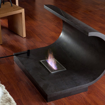 Hand Carved Stone fireplace mantels