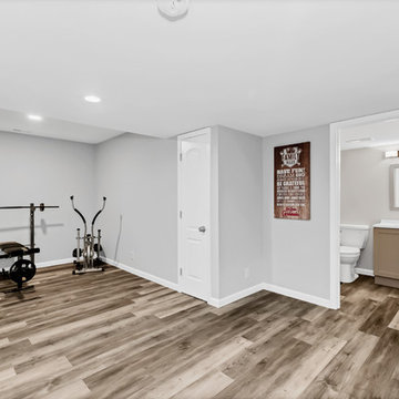 Finished Basement and New Bamboo Floors