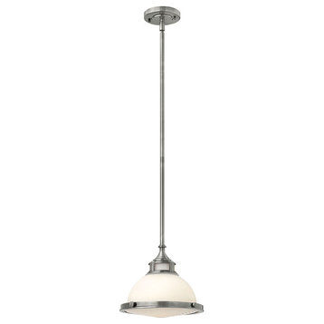 Hinkley 3127PL Small Pendant, Brushed Nickel, Silver