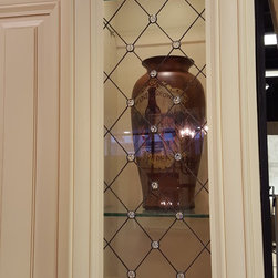 Kitchen Cabinet Art Glass Inserts - Kitchen Cabinetry