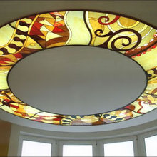 Installing Stained Glass Panels In False Ceiling Designs