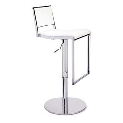 MODREST 5033B MODERN WHITE BAR STOOL - Bar Stools And Counter Stools