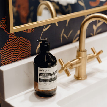 Tiger Goddess Powder Room Reno