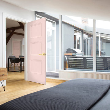 Blush Pink Contemporary Bedroom Door