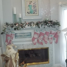 Christmas mantel 2012