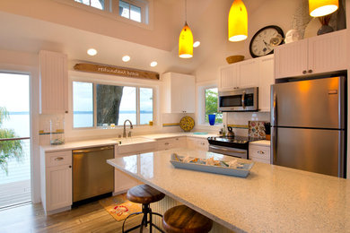Inspiration for a coastal kitchen remodel in Seattle