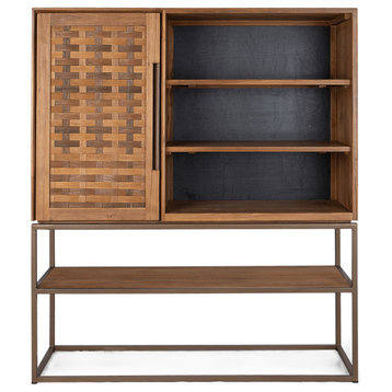 Natural Wooden 3-Shelf Cabinet, dBodhi Karma