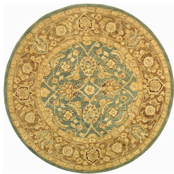 Safavieh Anatolia Collection AN549 Rug, Teal Blue/Taupe, 4' Round