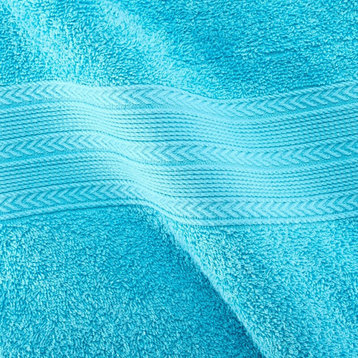 2 Piece 100% Cotton Ring Spun Bath Sheet Towel, Turquoise