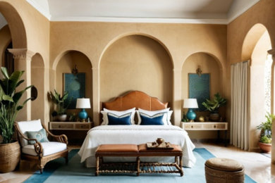 Bedroom - mediterranean bedroom idea in Other