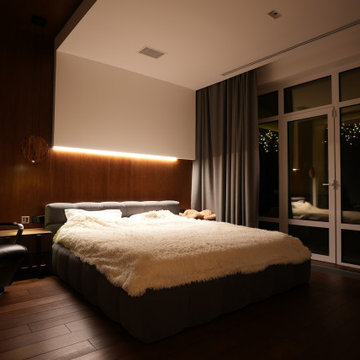 Single family home with Lighting design and Lutron lighting control