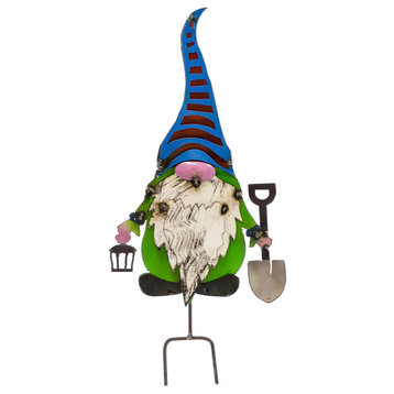 Gnome with Shovel Garden Stake