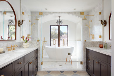 Inspiration for a mediterranean bathroom remodel in San Francisco