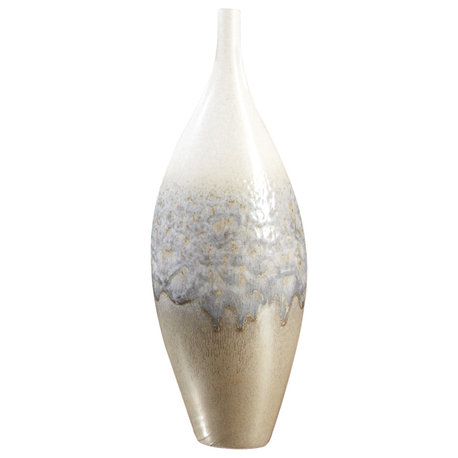 Cream Rises Vase, Tall, Small