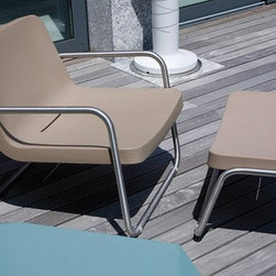 Time Out Outdoor Stool by Serralunga - Outdoor Footstools And Ottomans