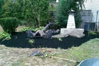 front mulch bed remodeling