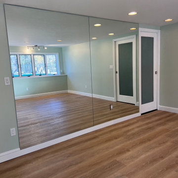 Custom Mirrored Wall Installation