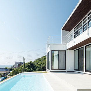 他の地域のモダンスタイルのおしゃれなプールの写真