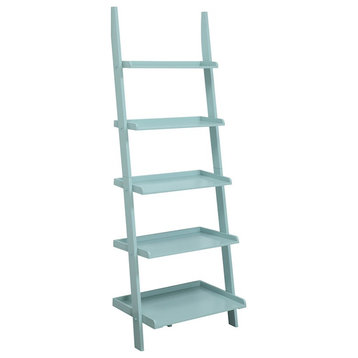Convenience Concepts American Heritage Bookshelf Ladder, Sea Foam