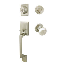 Cosmas - Cosmas 20 Series Satin Nickel Door Knob, 600 Series Handle Set - Door Entry Sets