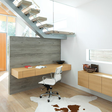 Concrete Overlay Feature Wall