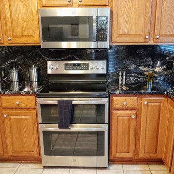 Orinoco Sensa Granite and Full Height Back Splash