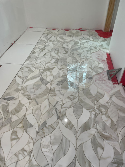 How to clean polished marble bathroom floors