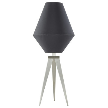 Metal 27" Tripod Table Lamp, Black