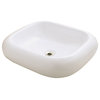 MR Direct v110 Porcelain Sink, White, Chrome, No Drain
