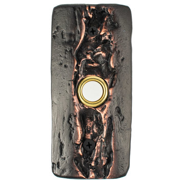 Glacier Doorbell, Handmade Luxury Hardware, Bronze
