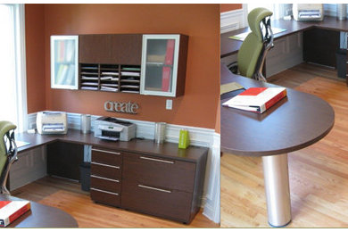 Inspiration for a modern home design remodel in Chicago