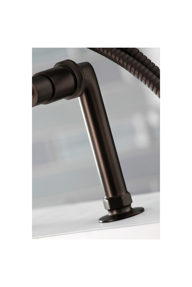 Kingston Brass KS288C ESSEX 7" Centers Deck Mount Clawfoot Tub Filler - View #6