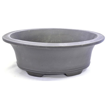 Purple Clay Oval Bonsai Pot