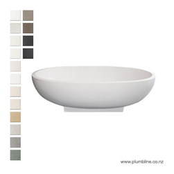 Haven 1760 Stone Freestanding Bath With Base By Plumbline - Bathtubs