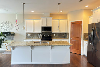 Example of a trendy kitchen design in Seattle