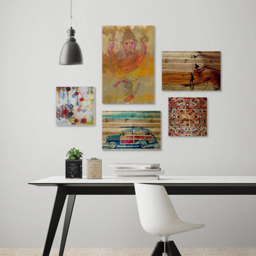 Scenes of India Pentaptych