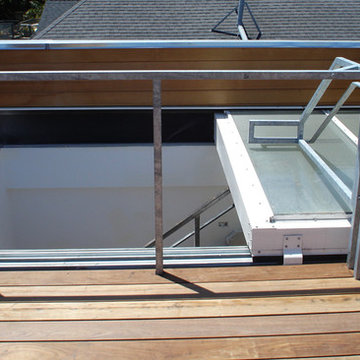 Roof Access Skylight "disappears" into wall